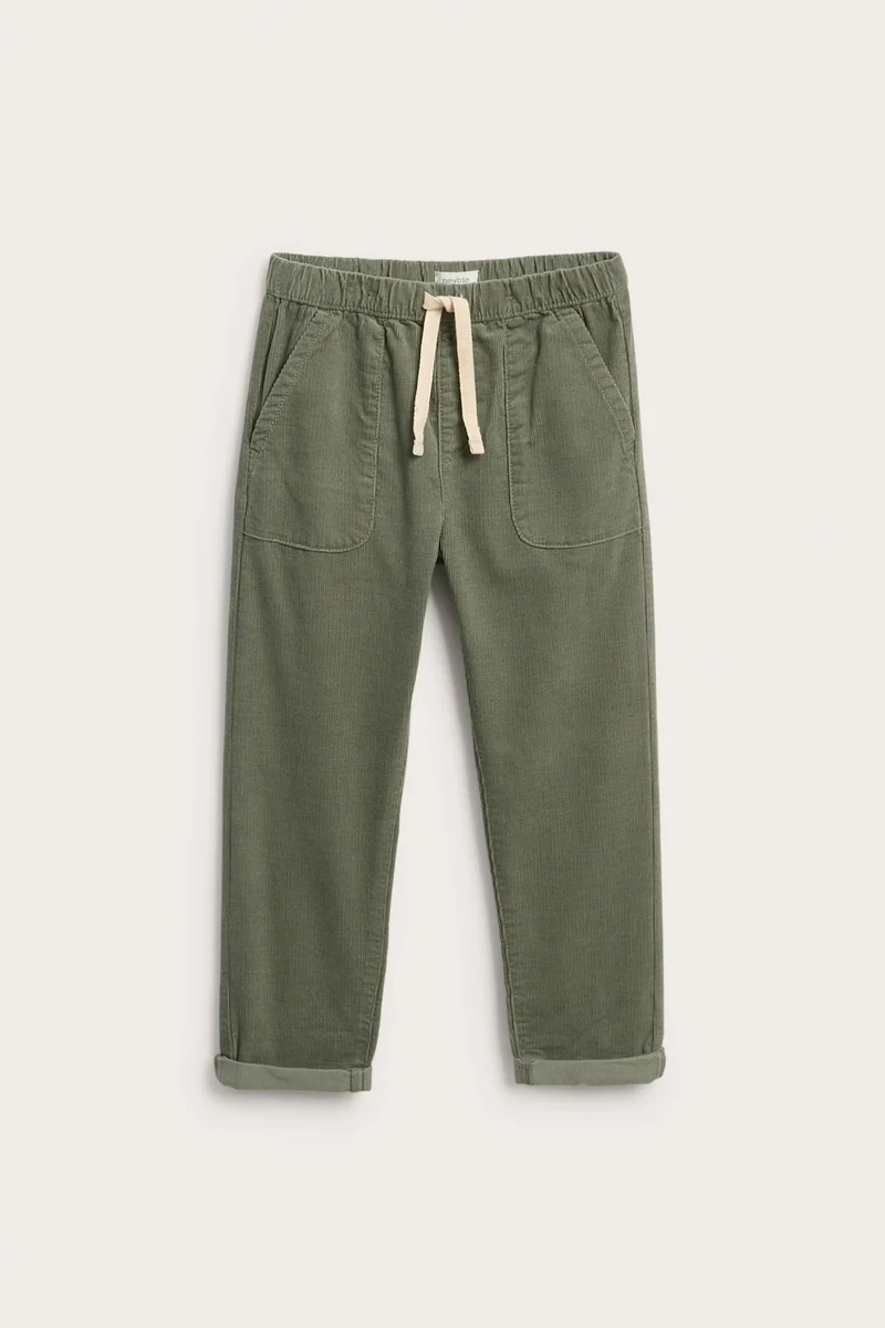 Kids green corduroy trousers