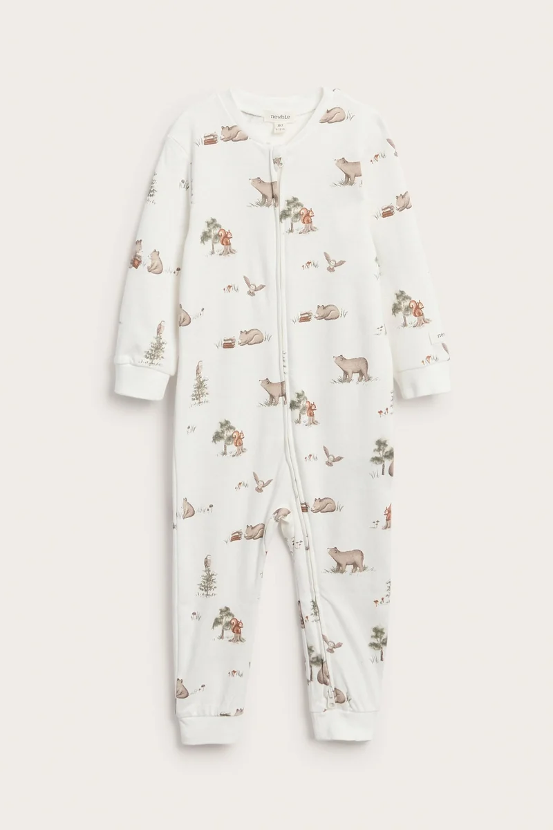 Baby pyjamas with forest animals