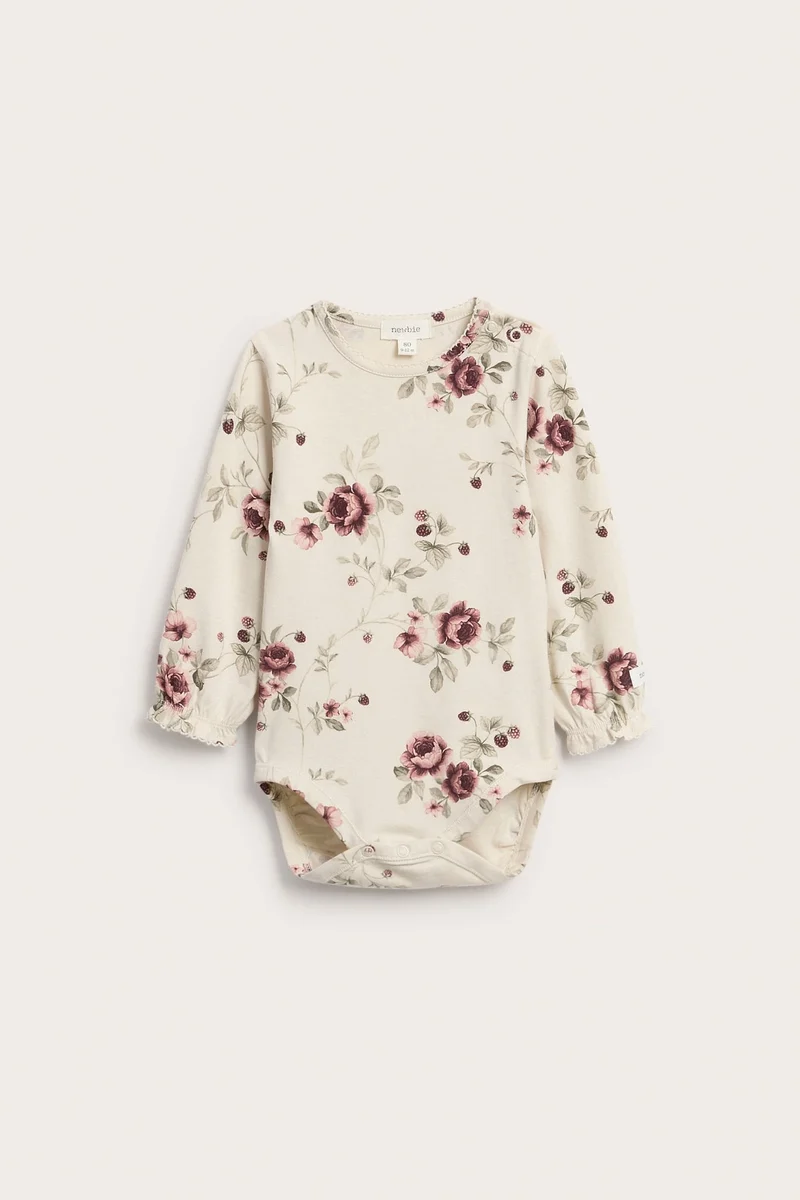 Baby long sleeve floral body