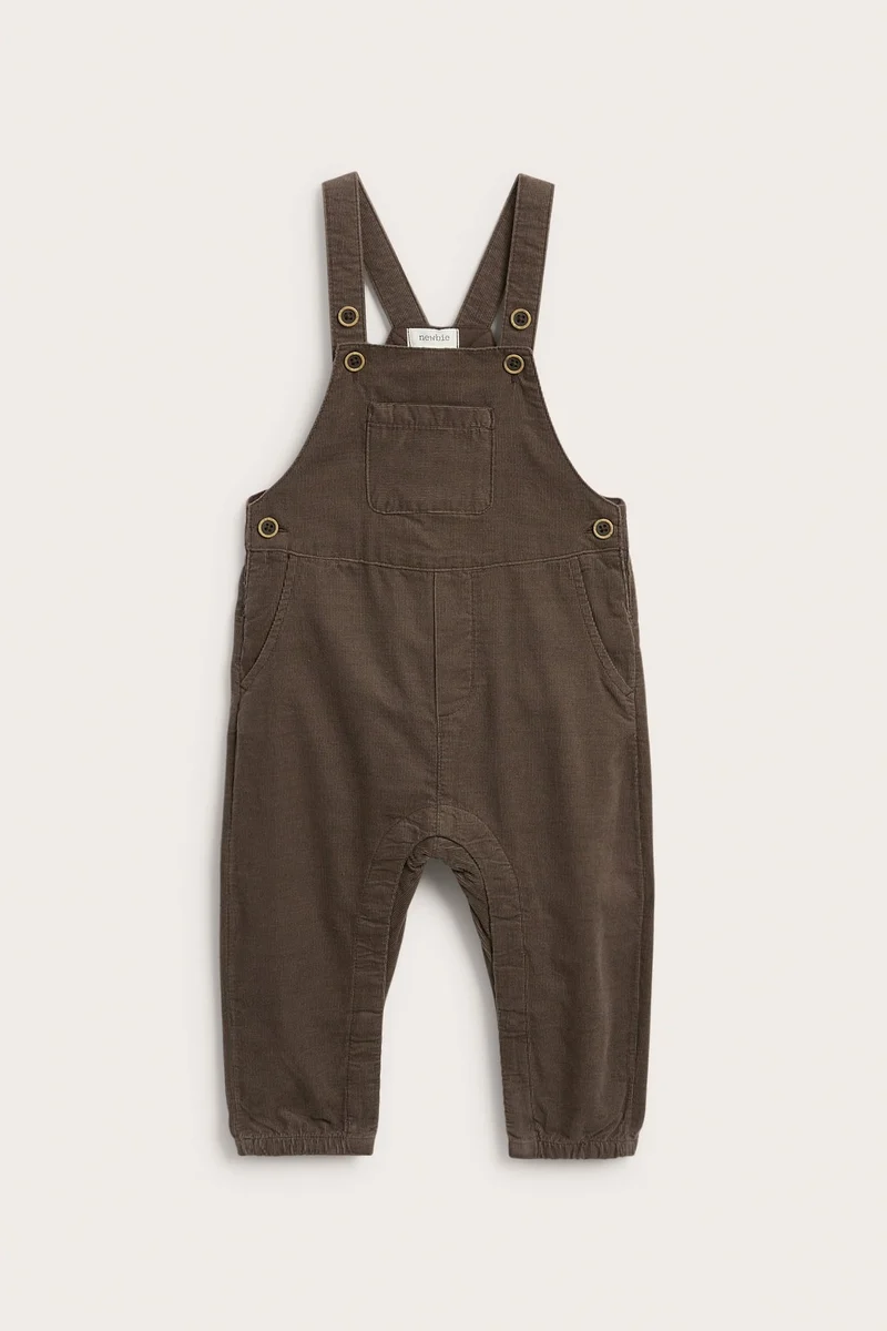 Baby brown corduroy dungarees