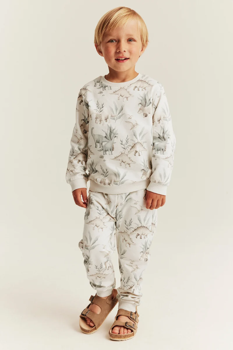Kids sweatpants with dinosaurs