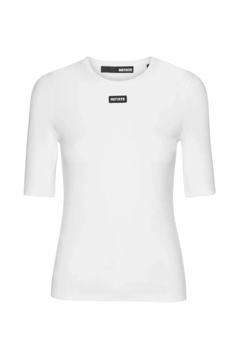 Rotate - Short Sleeve T-shirt 114787857 - 857 Egret