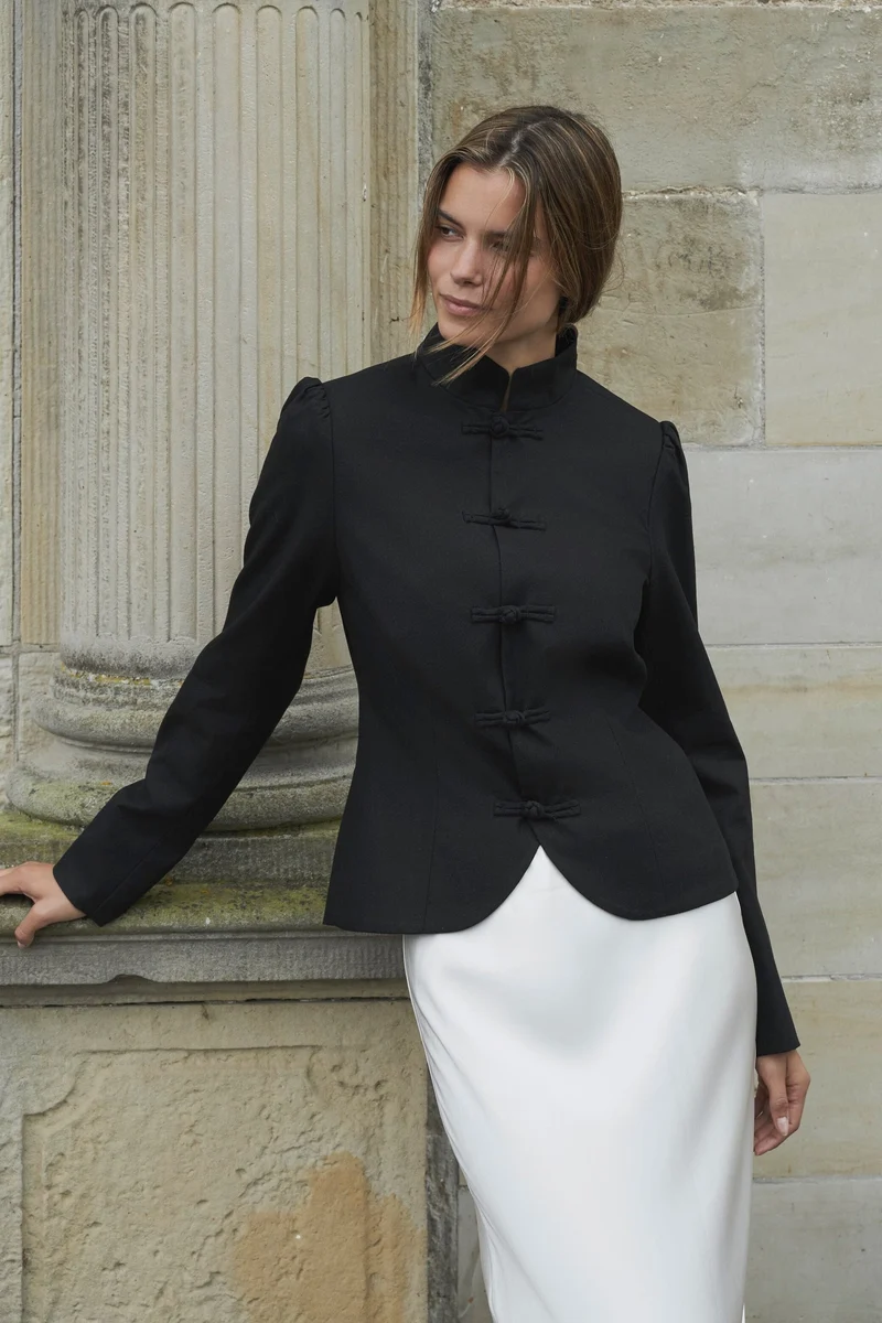 Neo Noir - Ardena Linen Blazer 169685 - 100 - Black