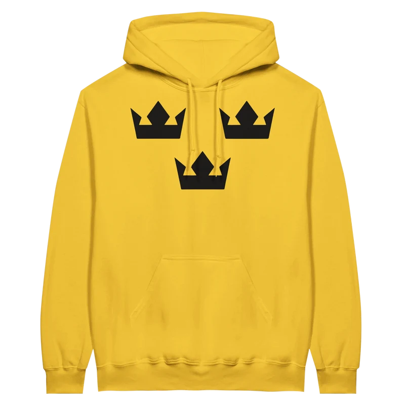 Fleecehoodie - Tre kronor