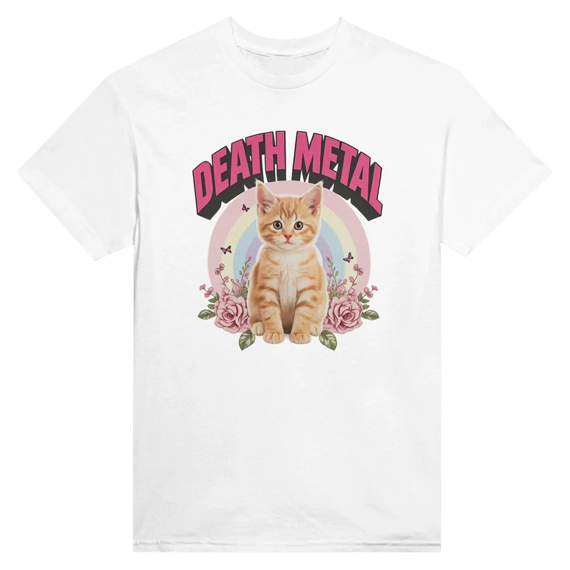T-shirt - Death Metal Kitty