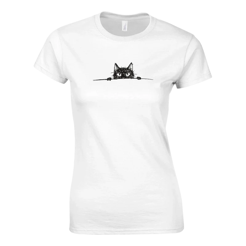 T-shirt Dam - Tittut Katt