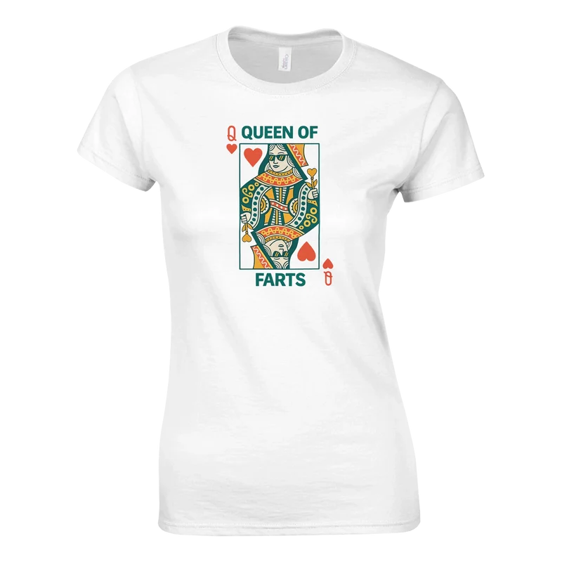 T-shirt Dam - Queen of Farts