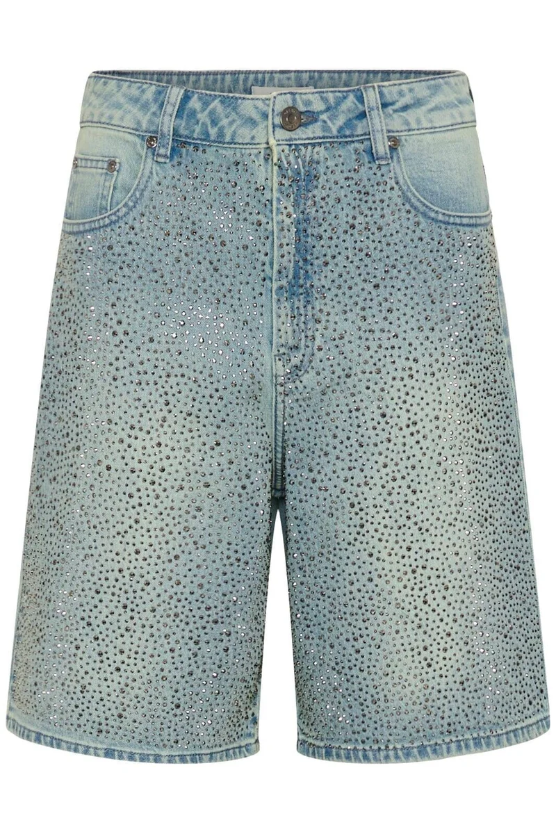 Gestuz - Gzzorah Long Shorts 10911177 - 104609 - Mid Blue Washed