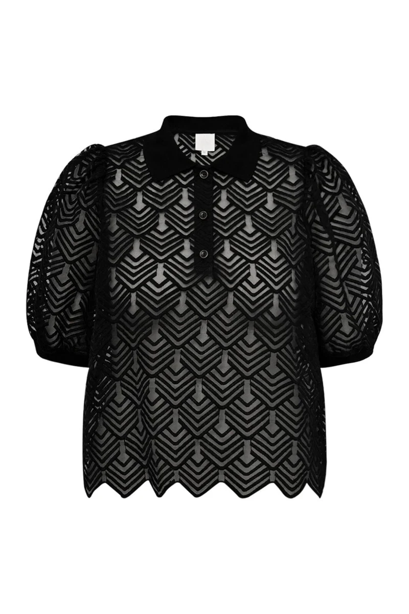 Gossia - Avago Polo Tee G2453 - Black