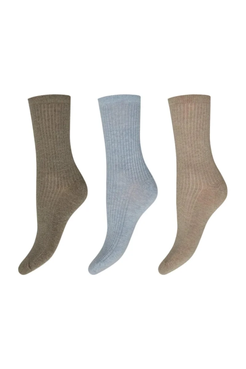 Decoy - 3-Pack Ankle Sock Cotton 20226-75 - 10095 - Multifarvet