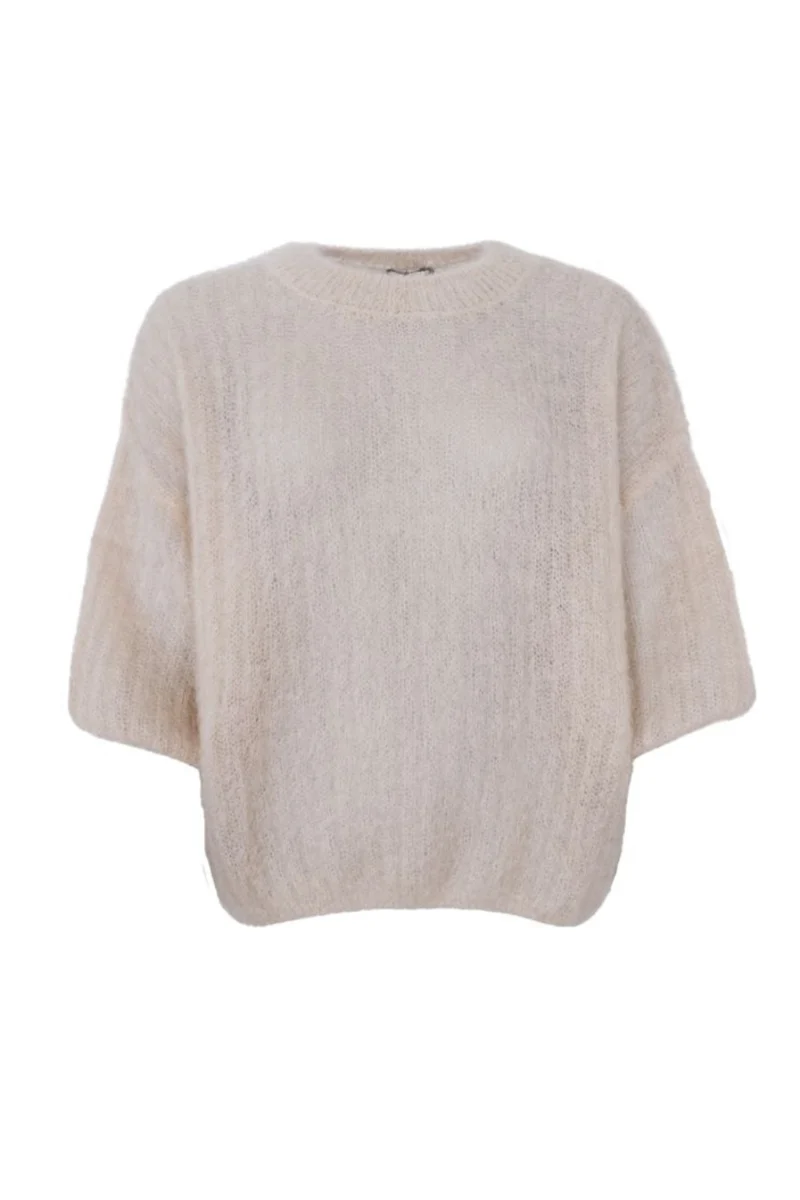 Black Colour - Bcbjoerk S/S Jumper 1260 - Latte