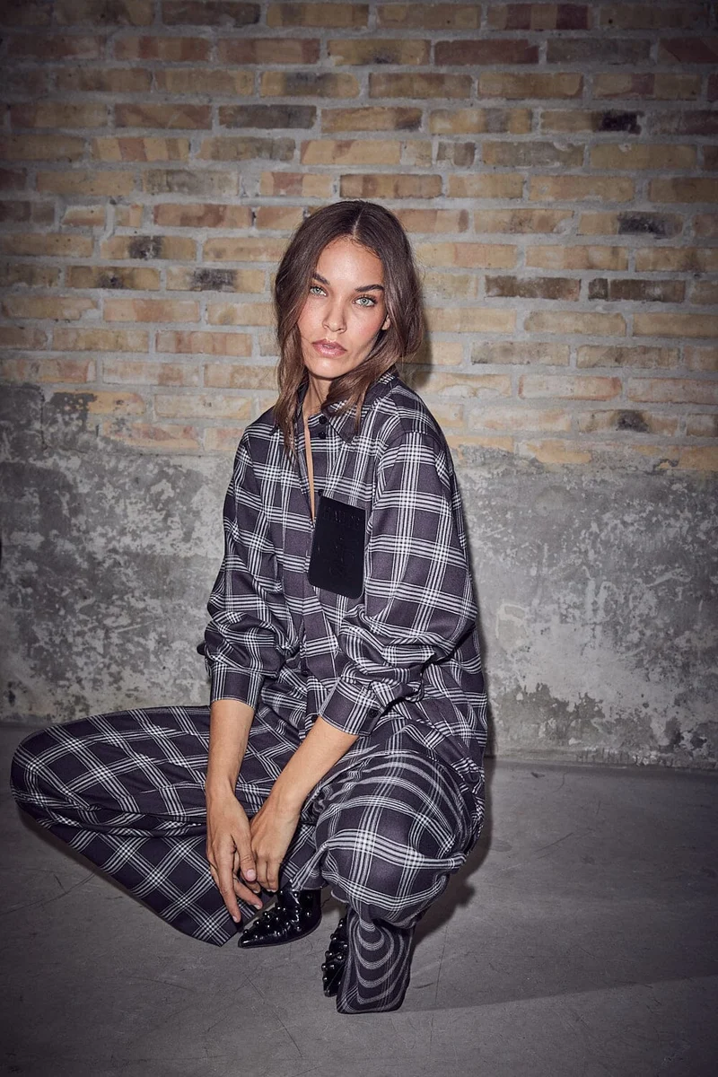 Haute L'Amitié - Haute Check Badge Shirt HL10783 - Black Check