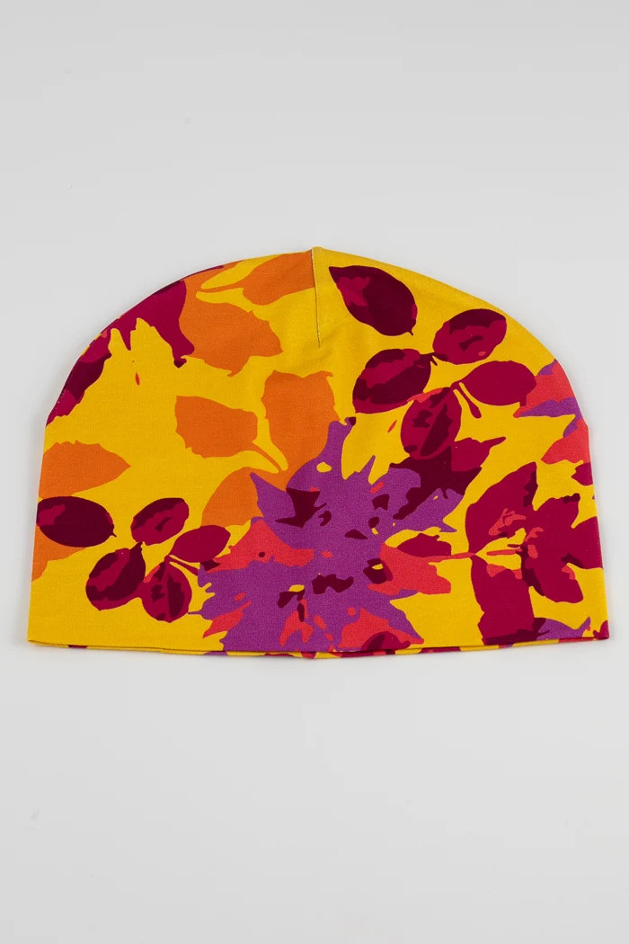 Belinda Dahlia leaf yellow pink