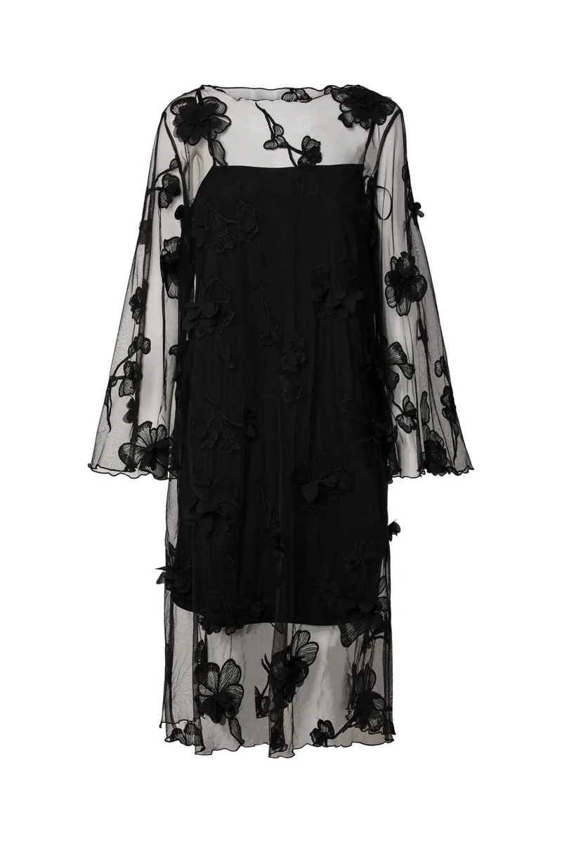 YAS - Yasornella 3/4 Long Dress - 5109918 Black