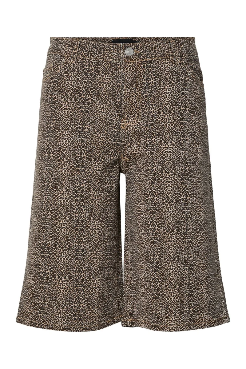 Pieces - Pcsalume Wide Shorts - 4978070 Rawhide Mini Leo