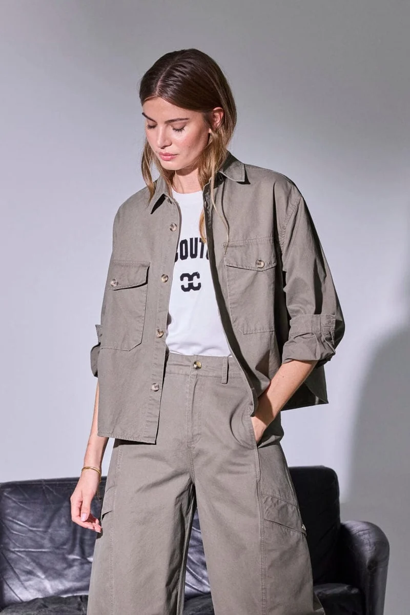 Co´Couture - Evelyncc Shirt 45058 - 7555 - Army