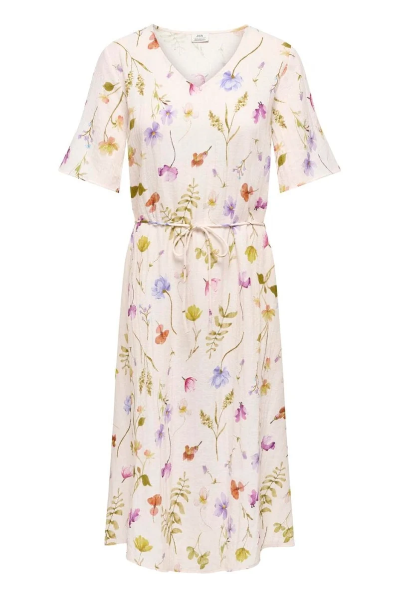 JDY - Jdyviola Life 2/4 Midi Dress - 4893946 Pristine Garden Flower