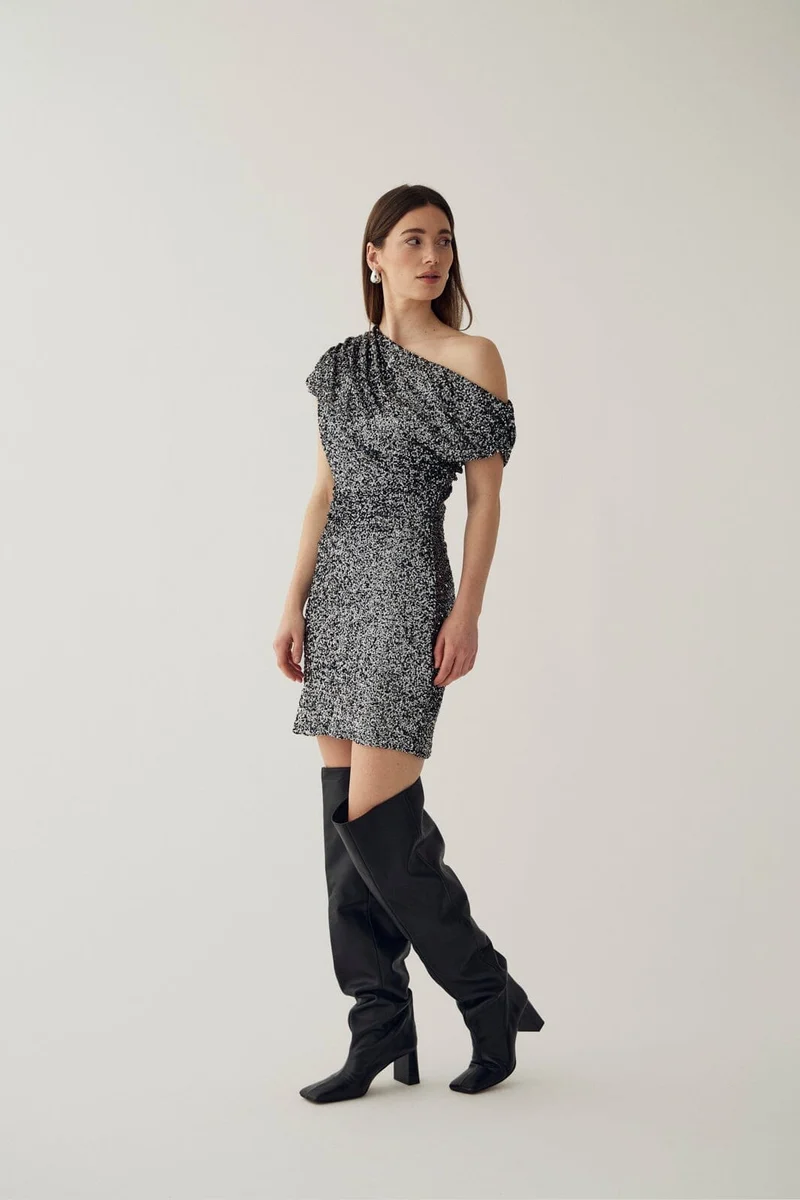 Noella - N-Madelyne Dress 11670008 - 1211 - Black Silver