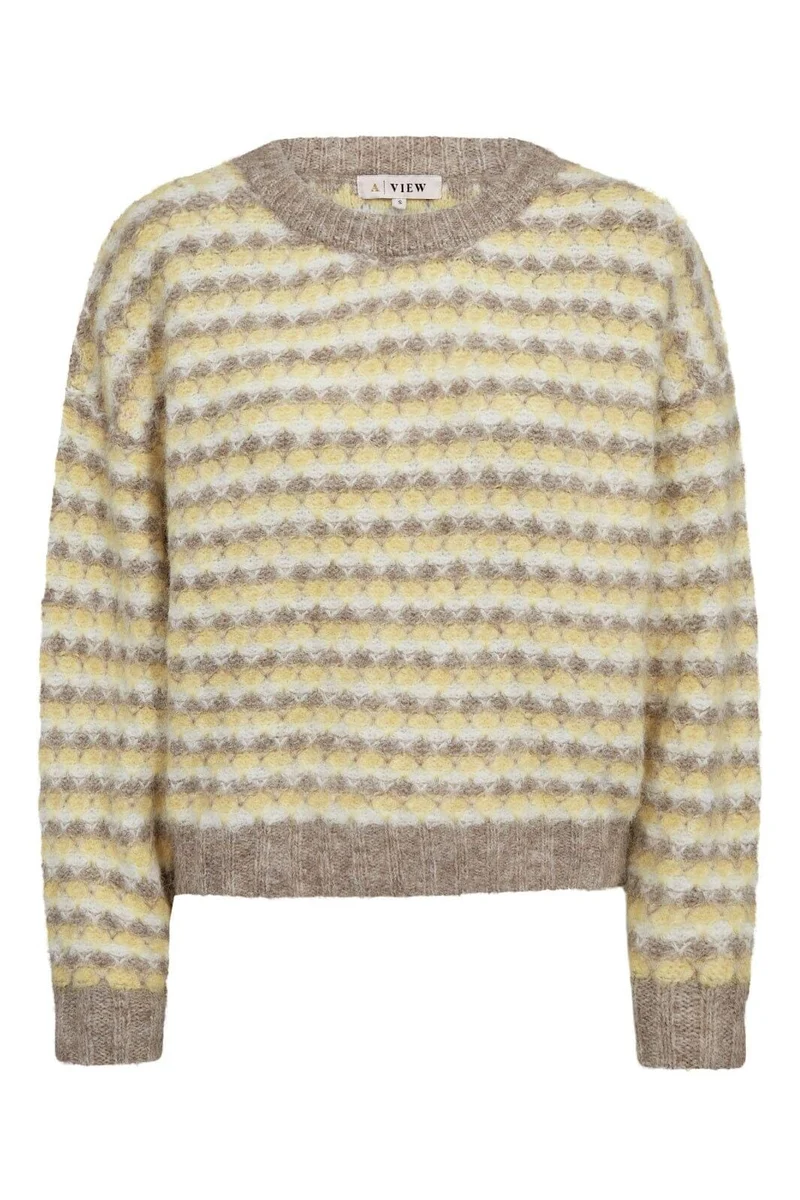 A-View - Sassi Knit Pullover AV7072 - 201 - Sand/Yellow