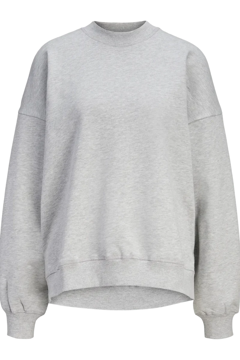 Jjxx - Jxcora Oversize Ls Crew Swt - 4949812 Light Grey Melange