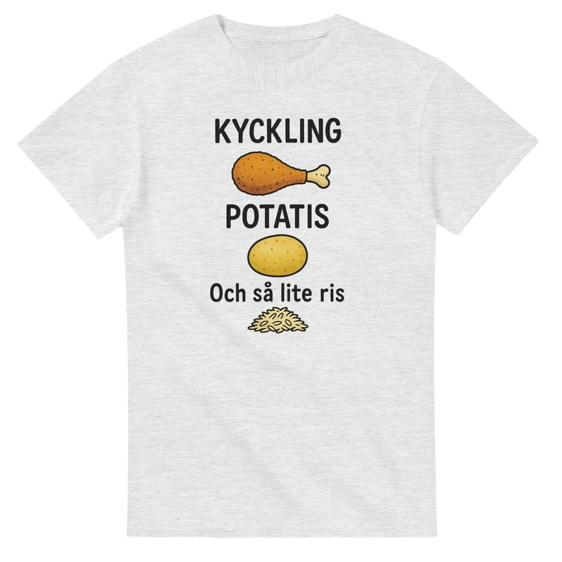 T-shirt - Kyckling, potatis och så lite ris