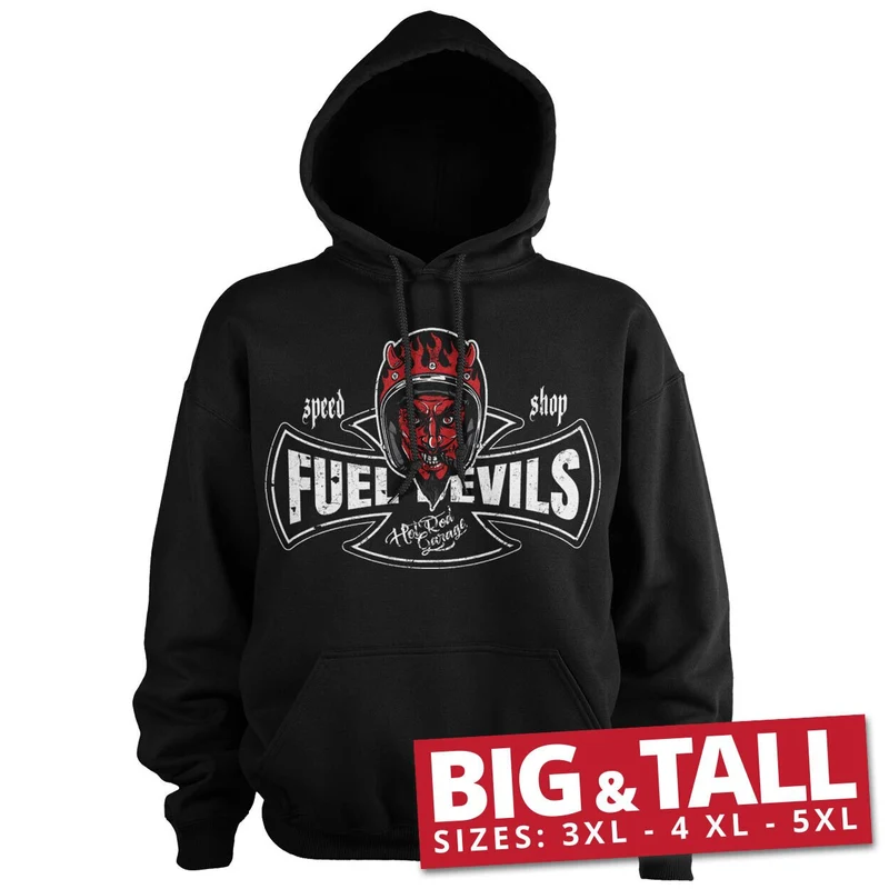 Smiling Devil Speed Shop Big & Tall Hoodie