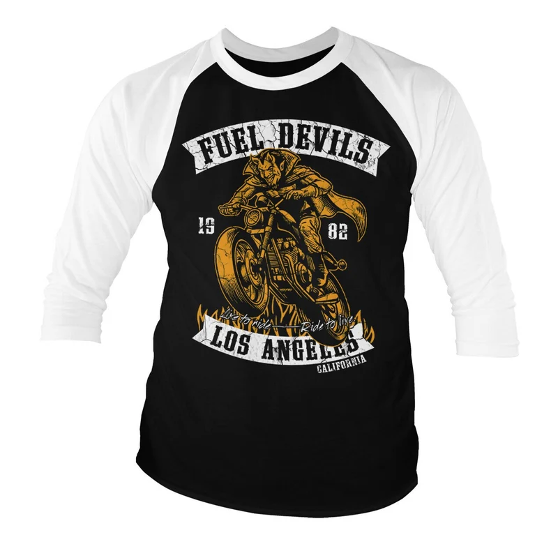 Fuel Devils Rider Baseball 3/4 Sleeve Tee