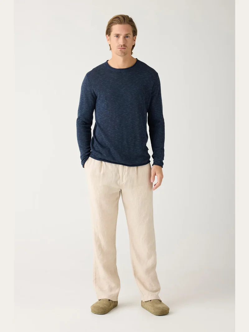 KNOWLEDGE COTTON APPAREL Loose Linen Pant - Beige