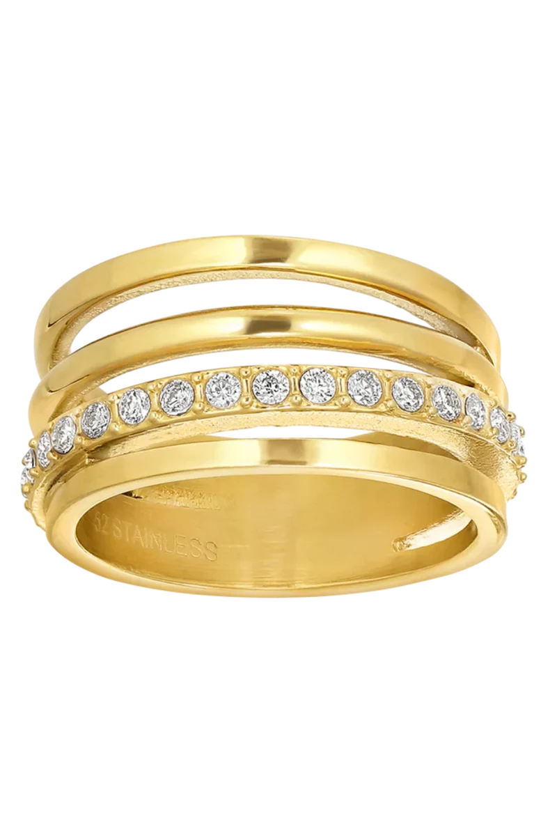 Jane Kønig - Big Olympia Ring BOR-SS26-SS-G - Golden