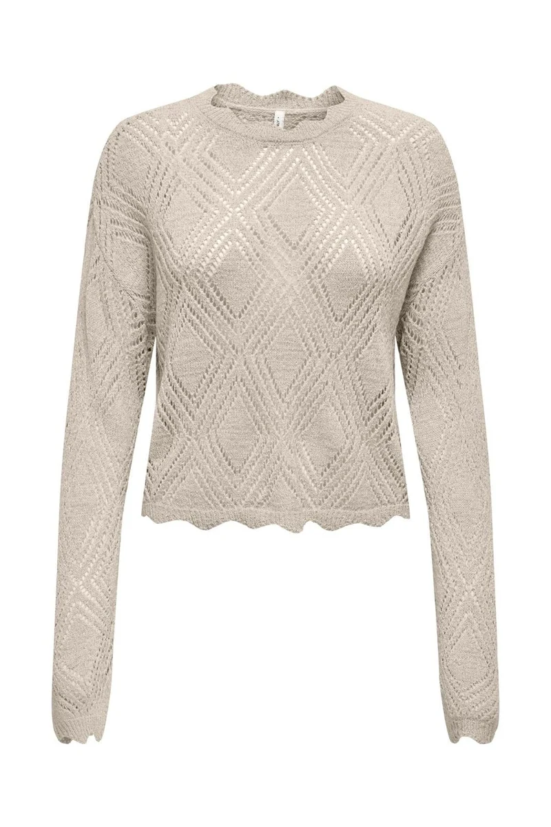 Only - Onlpamela Ls Struct Pullover Cc Knt - 4981949 Birch