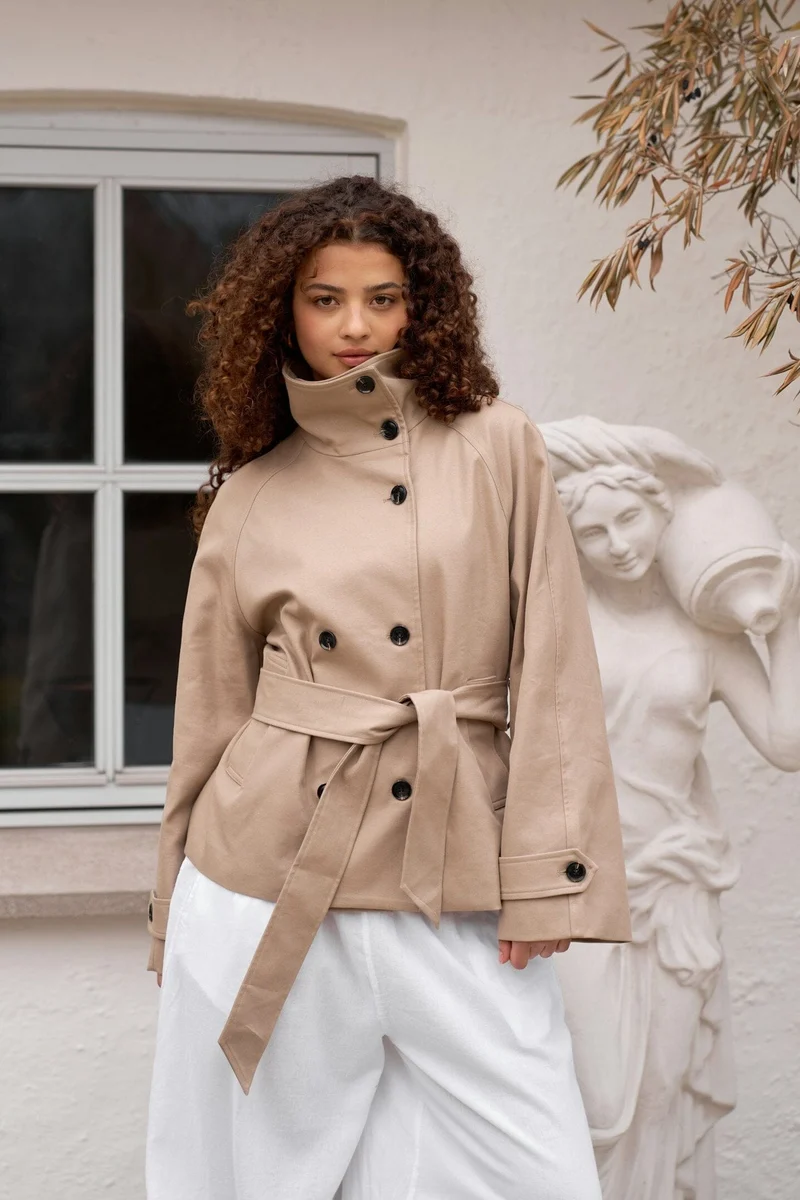 Neo Noir - Munet Trench Jacket 167384 - 213 - Sand