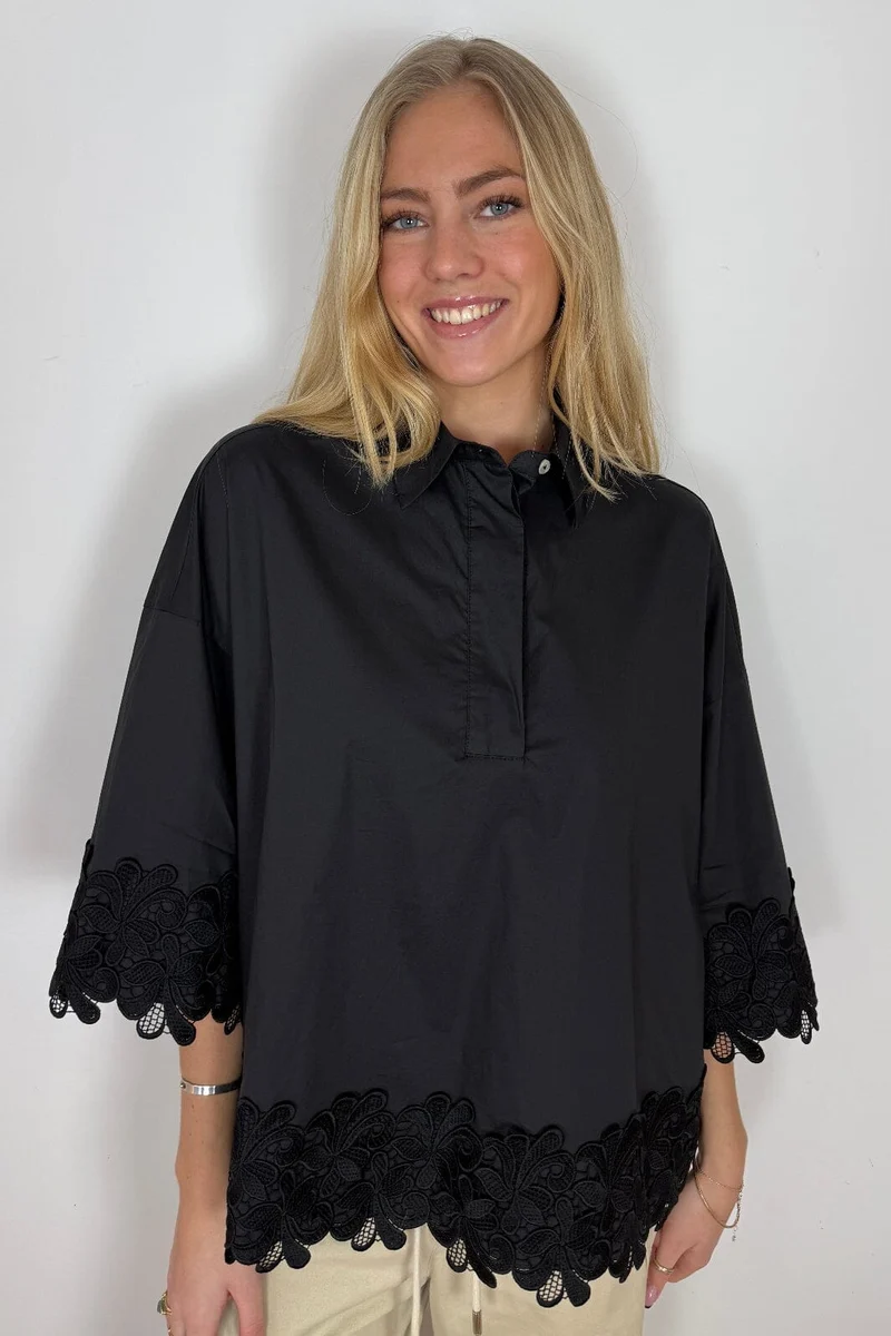Continue - Klara Embroidery 15118 - 01 - Black