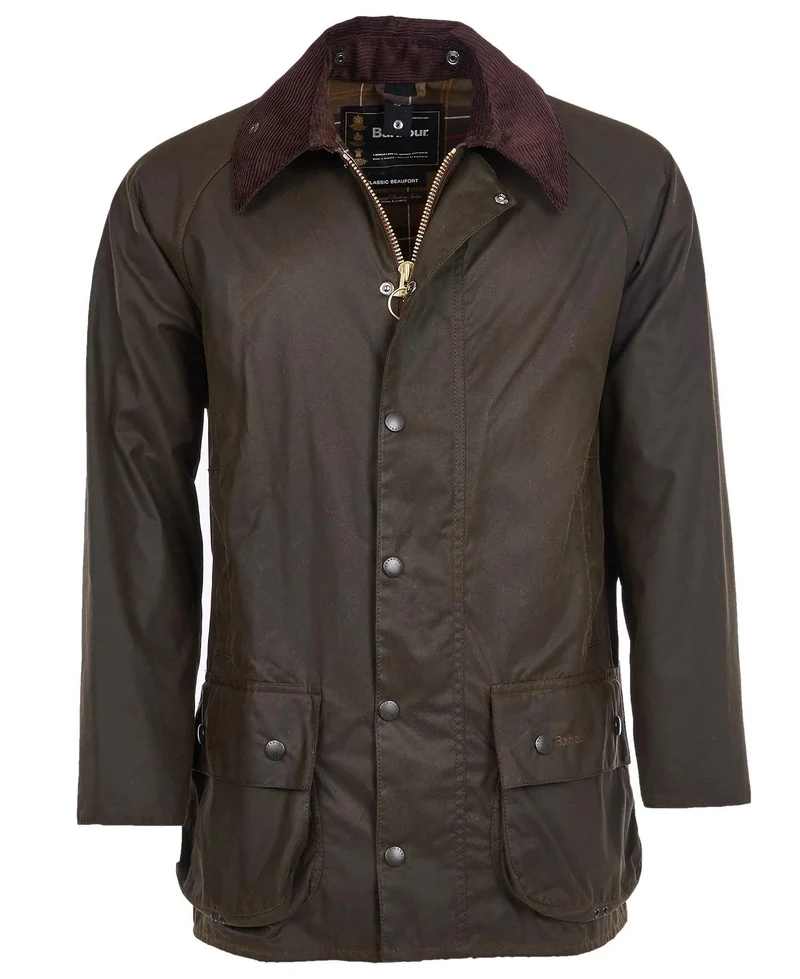 BARBOUR Classic Beaufort Wax Jacket - Olive