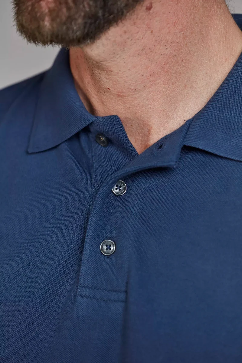 HANSEN & JACOB Classic Polo - Mid Blue