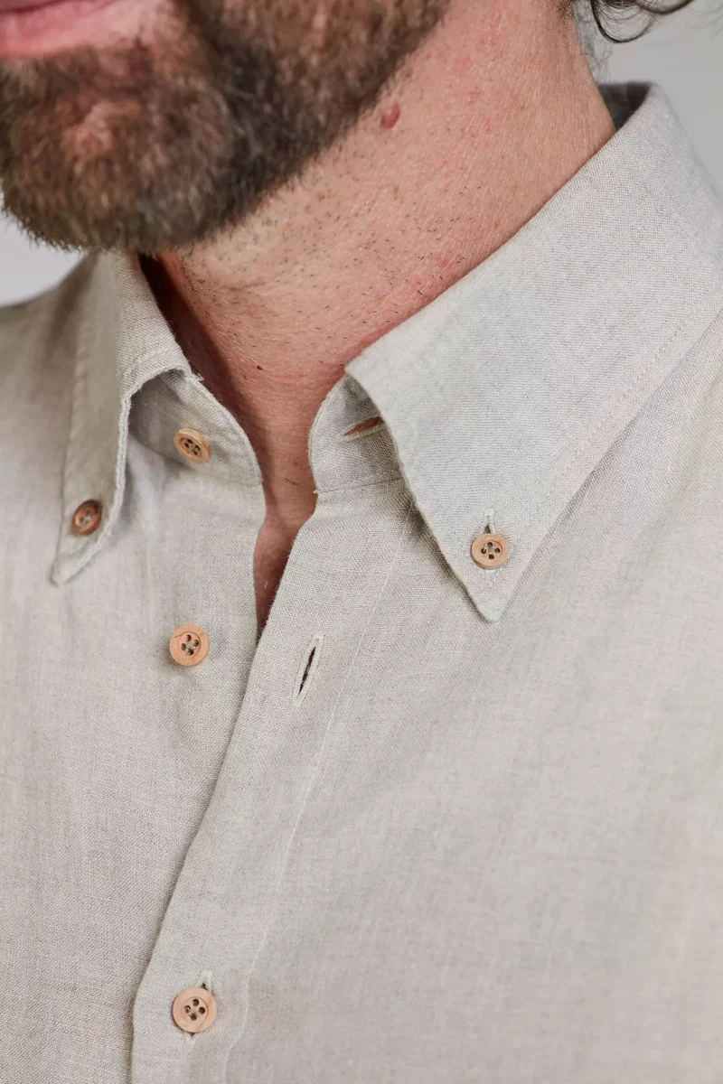 HANSEN & JACOB Classic Linen Shirt - Sand