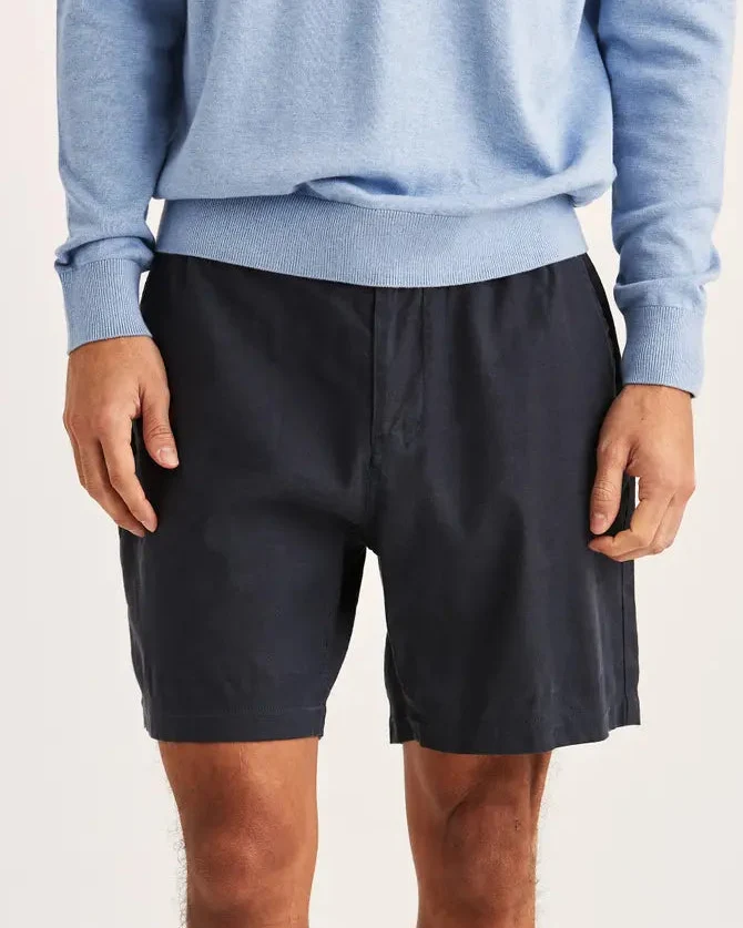 MORRIS Fenix Linen Shorts - Blue