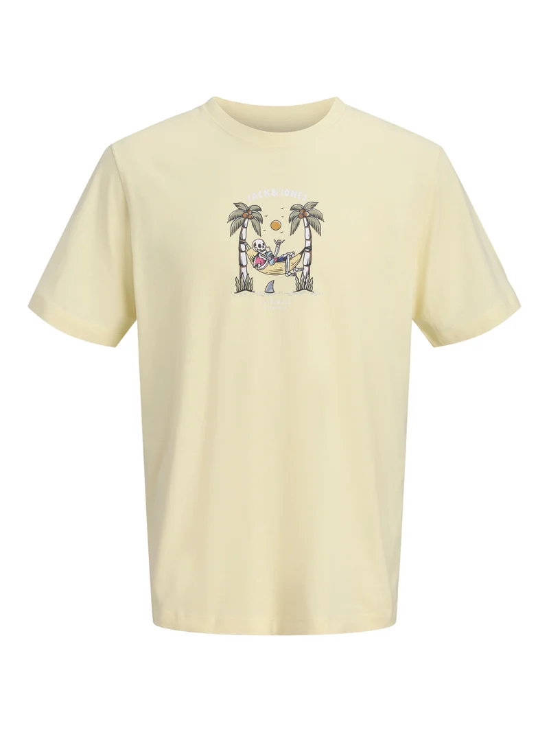 T-shirt med dödskalle tryck