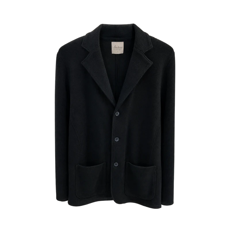 Blazer Knitted Texture - Navy