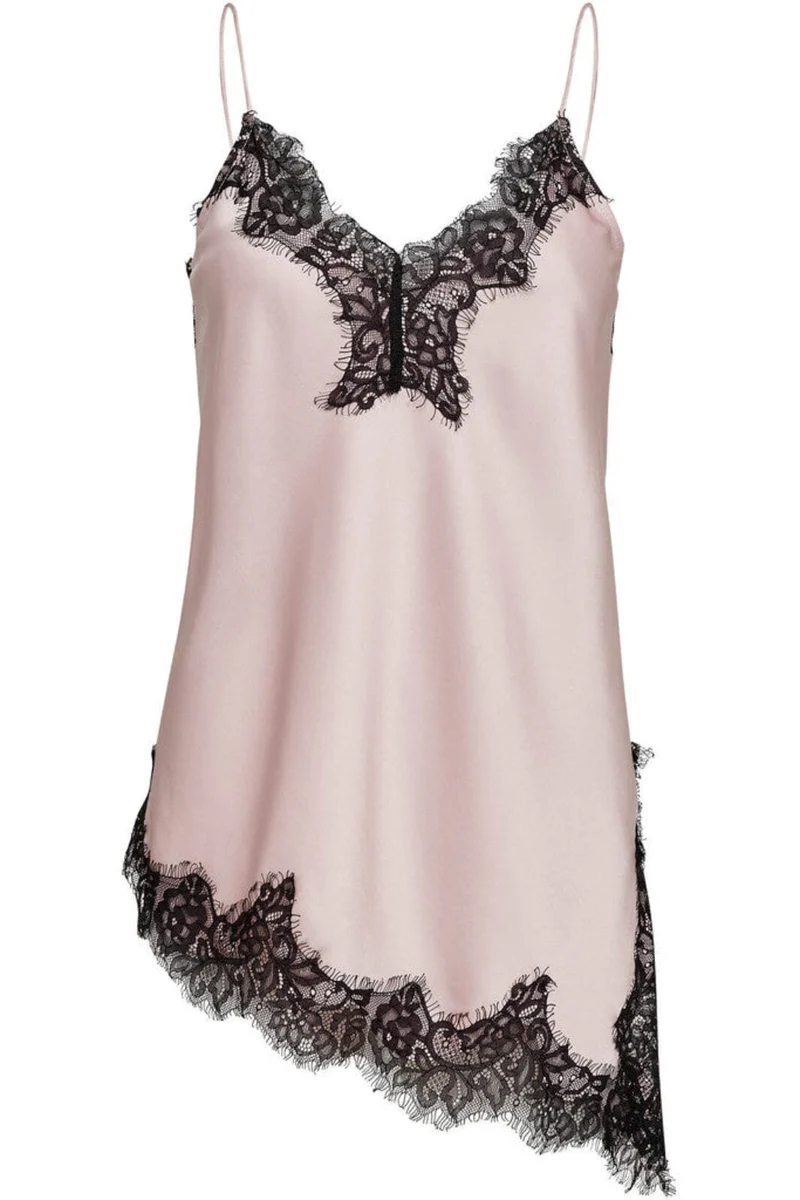 Haute L'Amitié - Asta Asym Contrast Lingerie Top HL10646 - Iced Rose