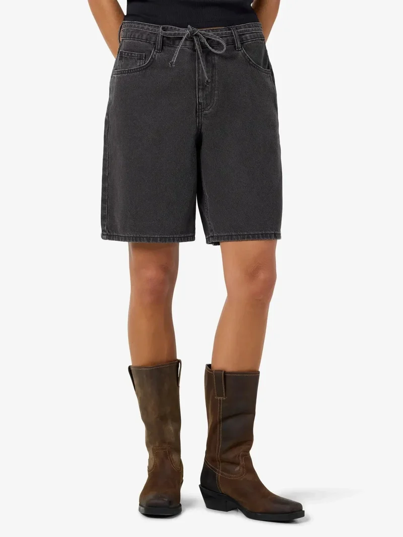 Noisy May - Nmmaisy Loose Shorts Az457Bl - 5070668 Black Denim