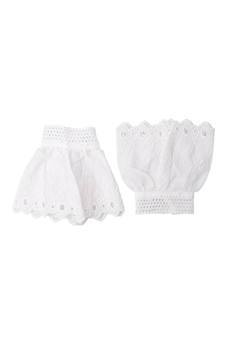 Black Colour - Bcreeva Lace Cuffs 208452 - White