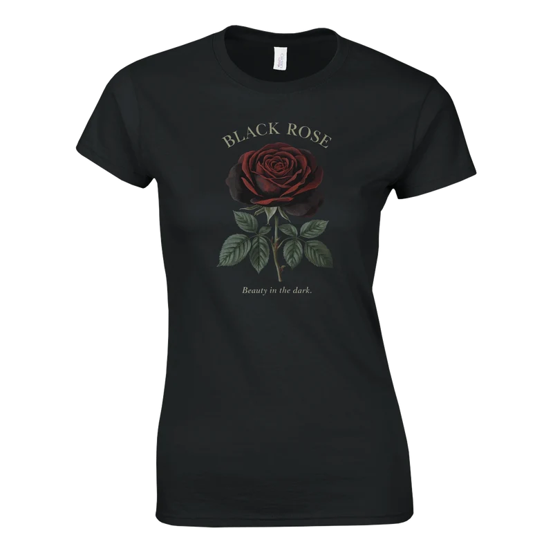 T-shirt - Black Rose