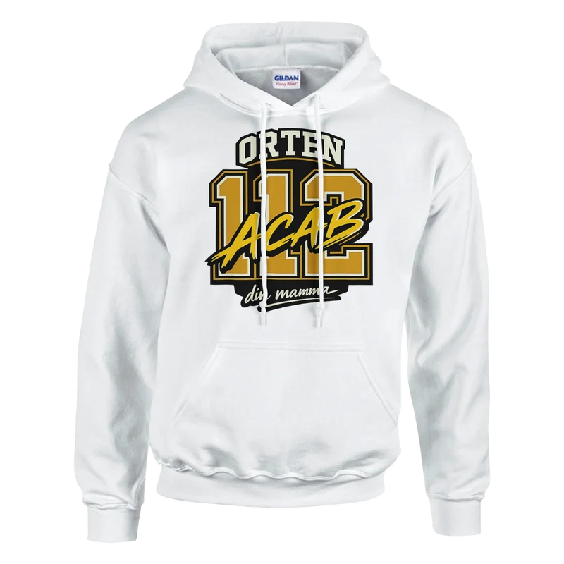Hoodie - Orten 112, ACAB, Din mamma