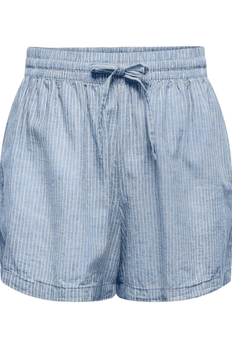 JDY - Jdymila Linen Shorts Dia - 5049020 Kentucky Blue Cloud Dancer