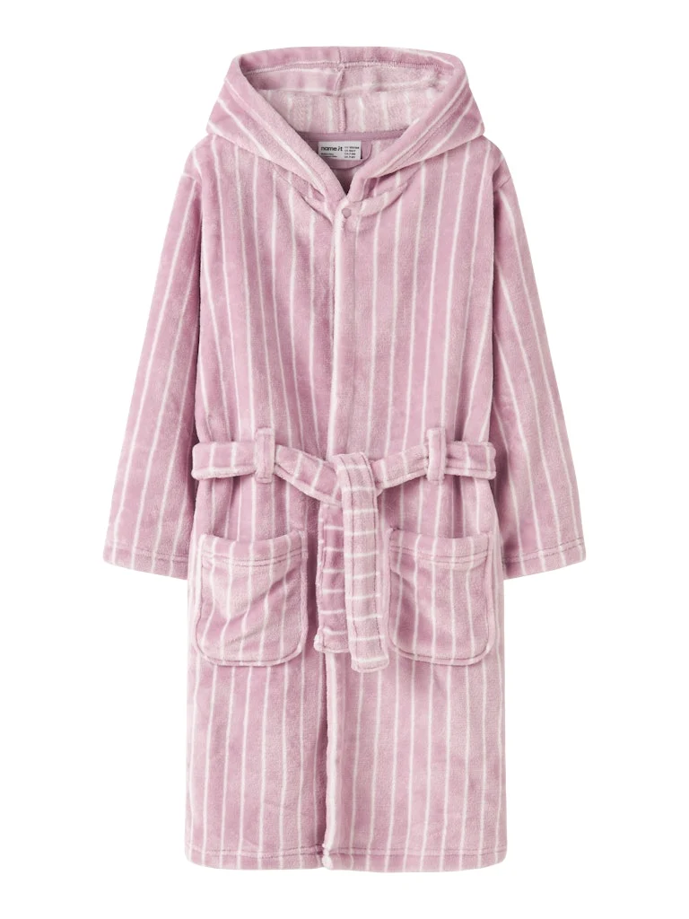 Randig Morgonrock Fleece