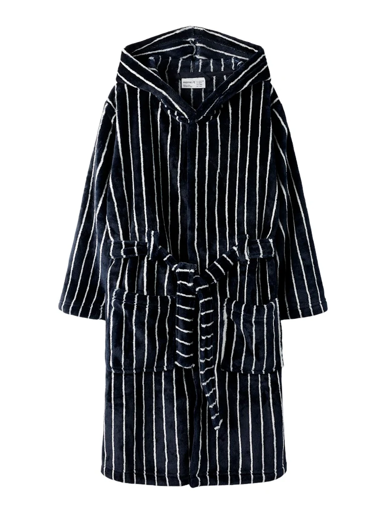 Randig Morgonrock Fleece