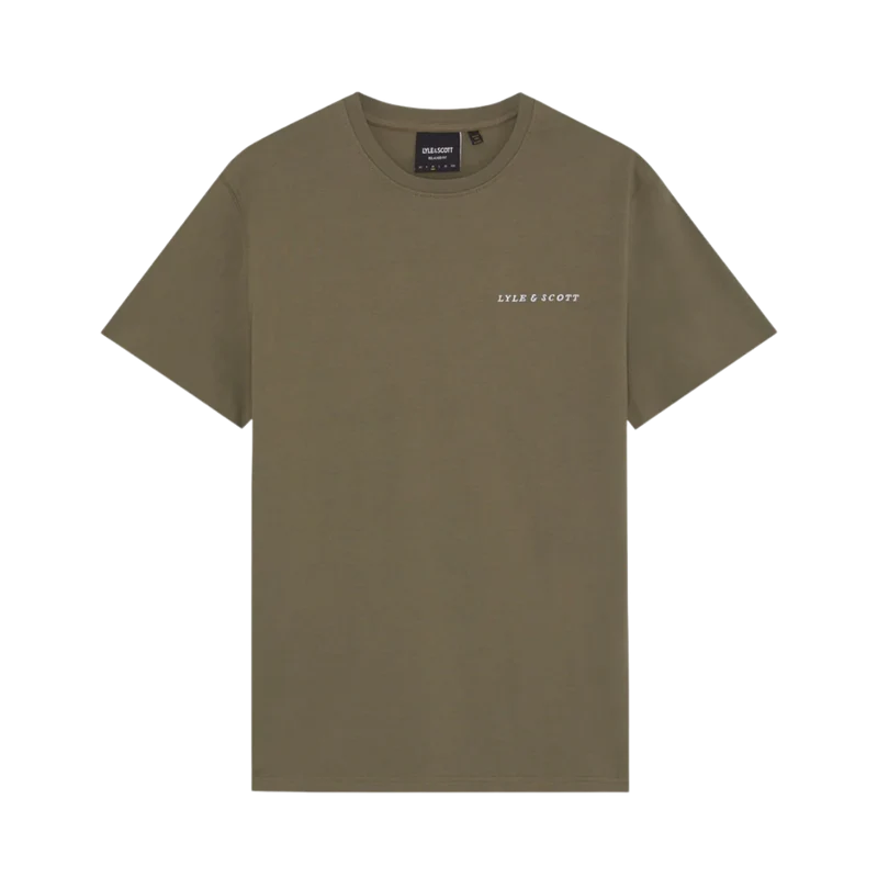 Script T-Shirt - Khaki Ash