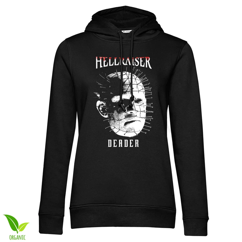 Hellraiser - Black Deader Head Girly Hoodie