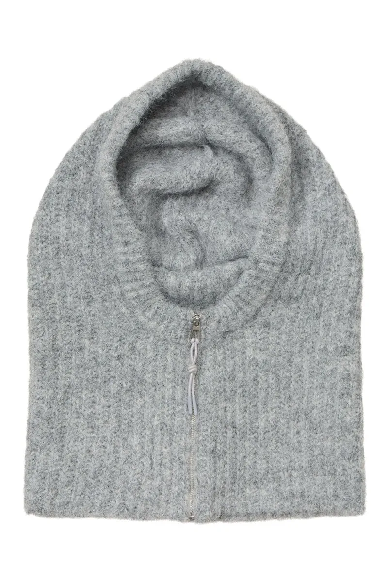 Object - Objmilu Zip Balaclava - 5161677 Light Grey Melange