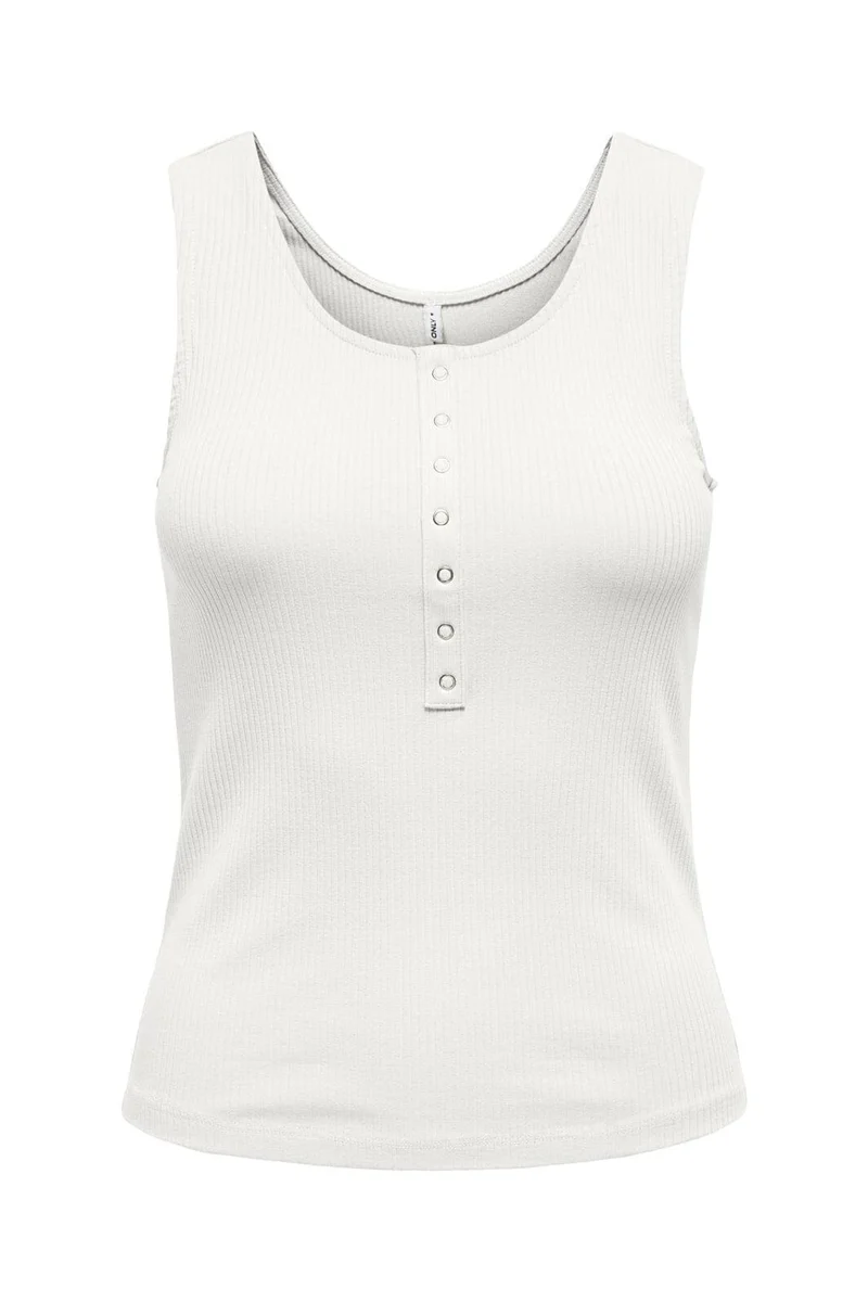 Only - Onlsimple S/L Button Top Box Csjrs - 4793573 Cloud Dancer